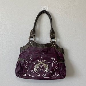 💜 Purple Dual Silver Gun Purse 🔫🔫